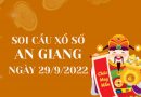 Soi cầu KQ xổ số An Giang ngày 29/9/2022 thứ 5 hôm nay