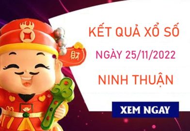Phân tích XSNT 25/11/2022 chốt KQXS VIP Ninh Thuận