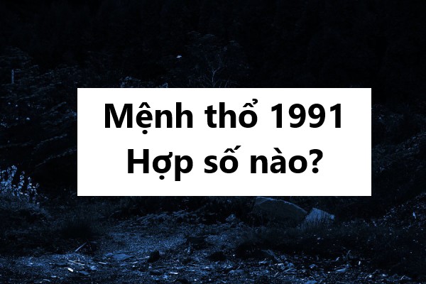 Mệnh thổ 1991 hợp số nào: Tránh xui, rước may mắn?