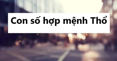 Con số hợp mệnh Thổ