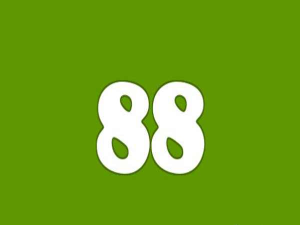 Con số may mắn đi cùng với số 88